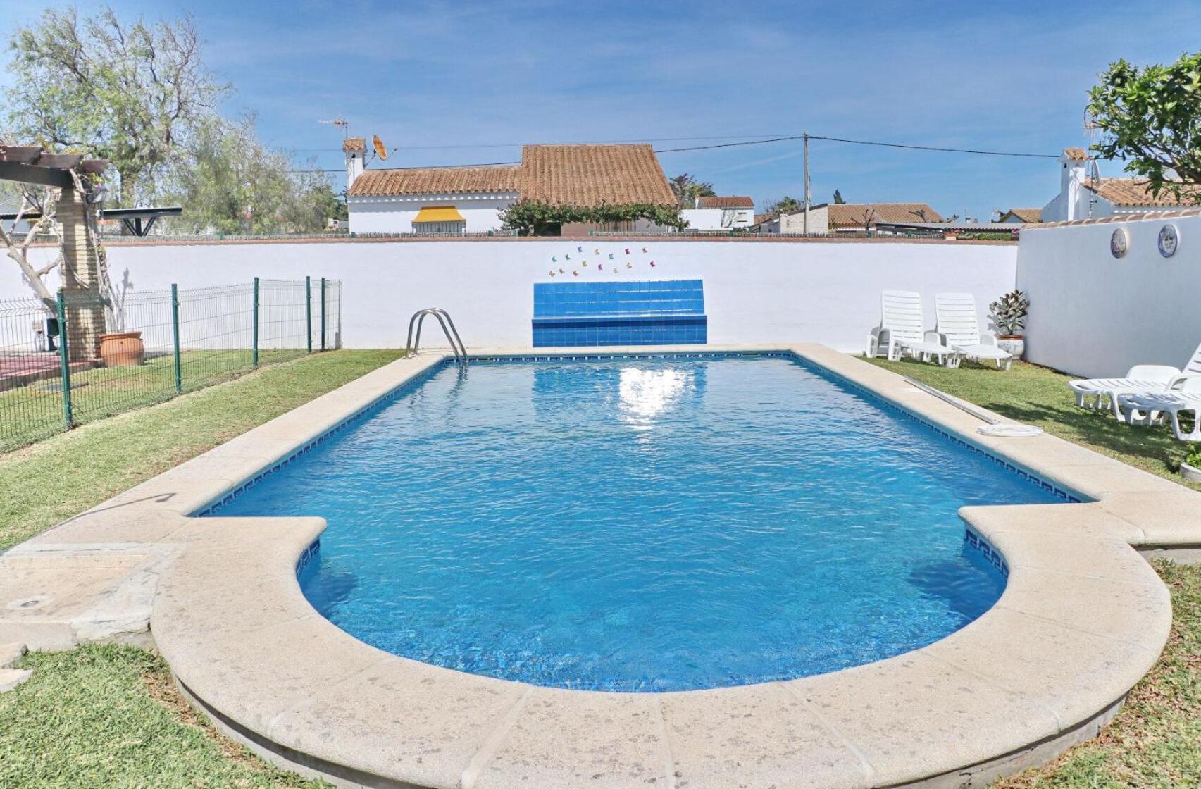 Bungalow Ramos, con piscina compartida Conil De La Frontera Exterior foto